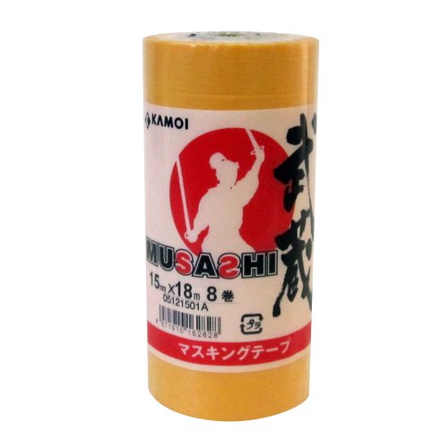 Amazon.co.jp: カモ井加工紙 カモ井 マスキングテープ 武蔵 8巻入 15mm Amazon.co.jp: カモ井加工紙 カモ井 マスキングテープ 武蔵 8巻入 15mm
